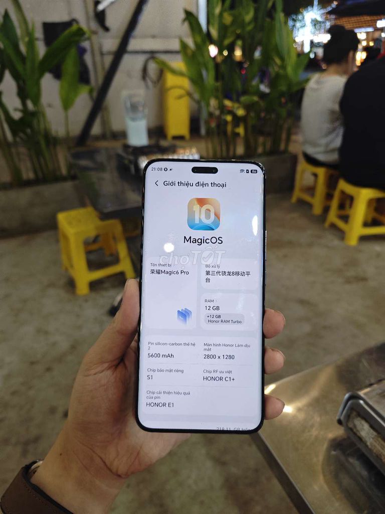 Honor Magic 6 Pro 256GB Đen 98% zin full. Mua bán Điện thoại tại Quận 12 Tp Hồ Chí Minh được đăng bởi HP hình 1