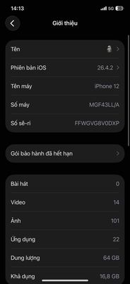Apple iPhone 12 64GB Đen 88%