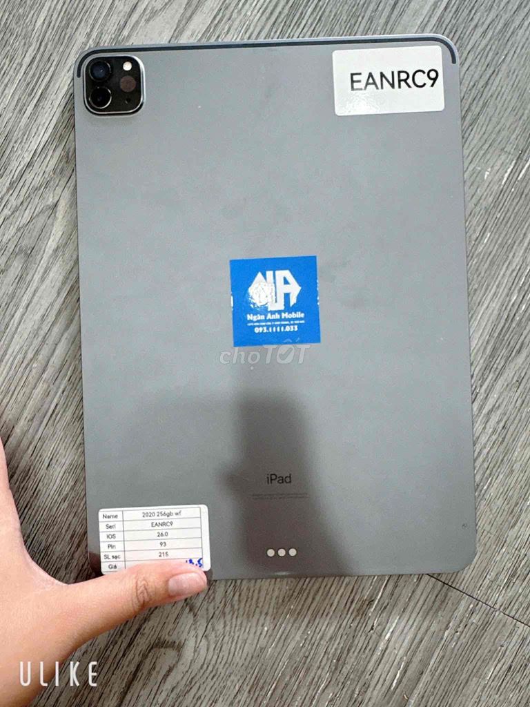 Ipad Pro 2020 256Gb Wifi. Mua bán Máy tính bảng tại Thành phố Thủ Đức Tp Hồ Chí Minh được đăng bởi Ngân anh mobile hình 1