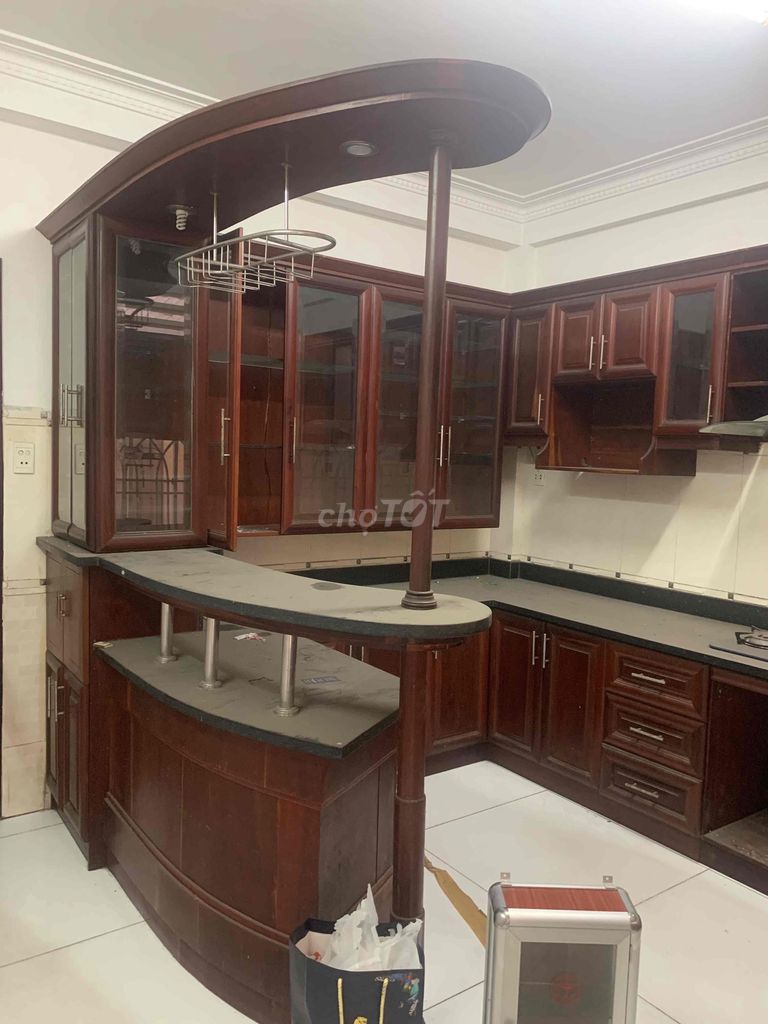 Tủ bếp gỗ căm xe nâu. Mua bán Tủ, kệ gia đình tại Quận 12 Tp Hồ Chí Minh được đăng bởi Việt anh hình 1
