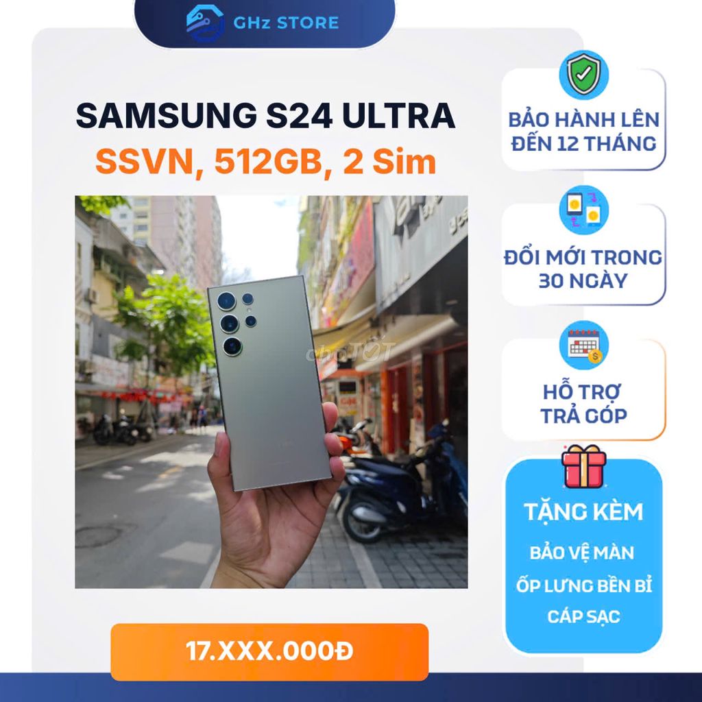 Samsung S24 Ultra 512GB Xám. Mua bán Điện thoại tại Quận Đống Đa Hà Nội được đăng bởi GHz STORE hình 1