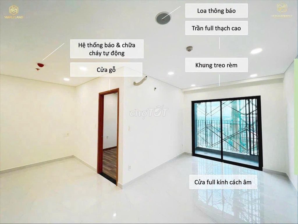 Bán nhanh 2PN 2WC 64m2 chỉ 1tỷ790 dự án Honas Residence