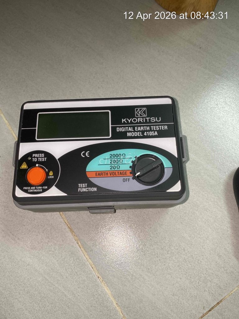 Đồng hồ đo điện trở Kyoritsu 4105A Đã qua sử dụng. Mua bán Đồ chuyên dụng, Giống nuôi trồng tại Quận Nam Từ Liêm Hà Nội được đăng bởi Hữu hình 1