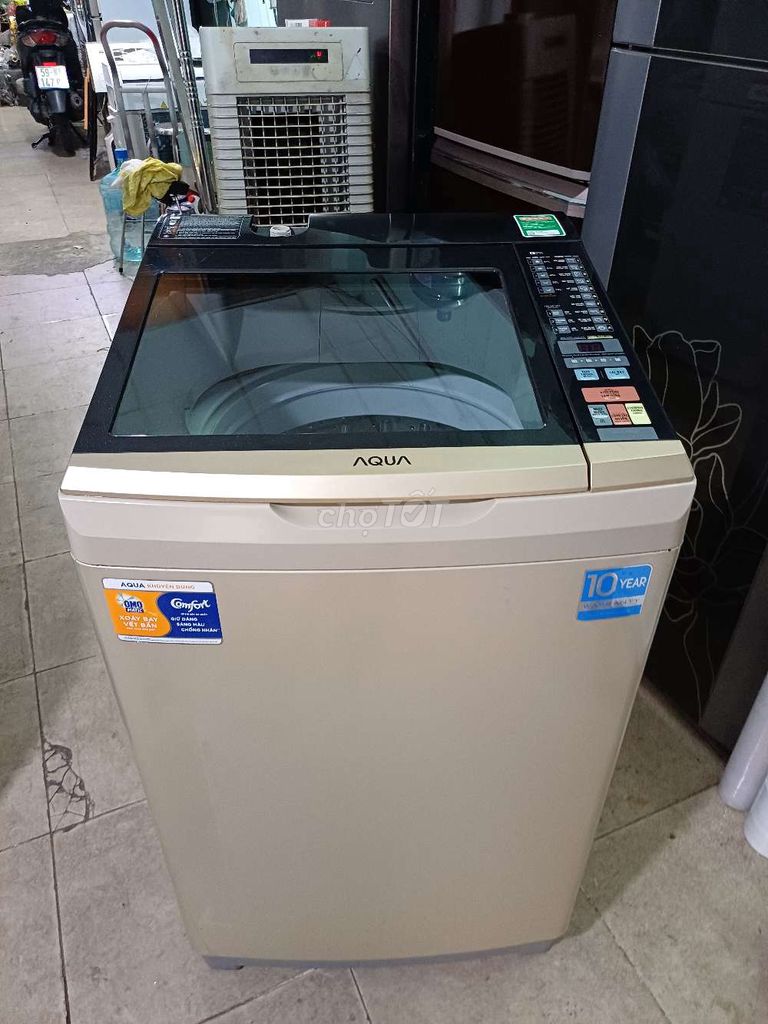 Máy giặt Aqua 9kg Vàng đồng. Mua bán Máy giặt tại Quận 6 Tp Hồ Chí Minh được đăng bởi Anh Quý hình 1