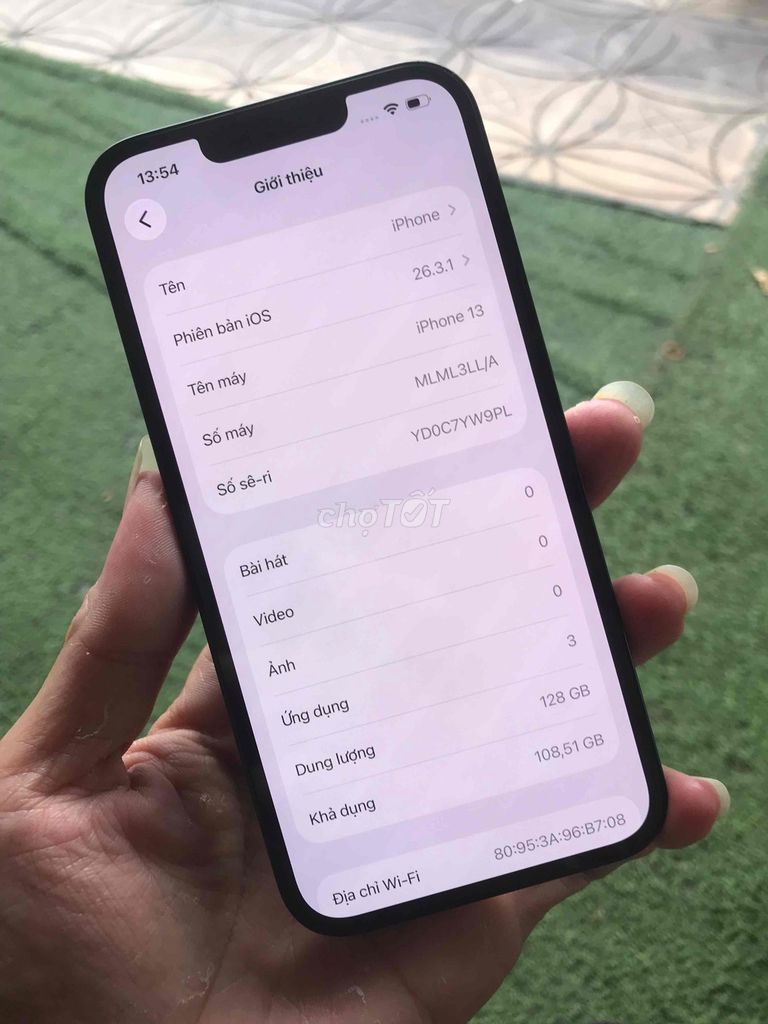 Apple iPhone 13 128GB Lock zin ốc áp suất. Mua bán Điện thoại tại Quận Ninh Kiều Cần Thơ được đăng bởi Gọi Số Trên Ảnh hình 1
