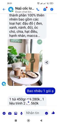 Cần bán ngũ cốc Tumi. Mua bán Đồ ăn, thực phẩm và các loại khác tại Quận Cẩm Lệ Đà Nẵng được đăng bởi Hoa