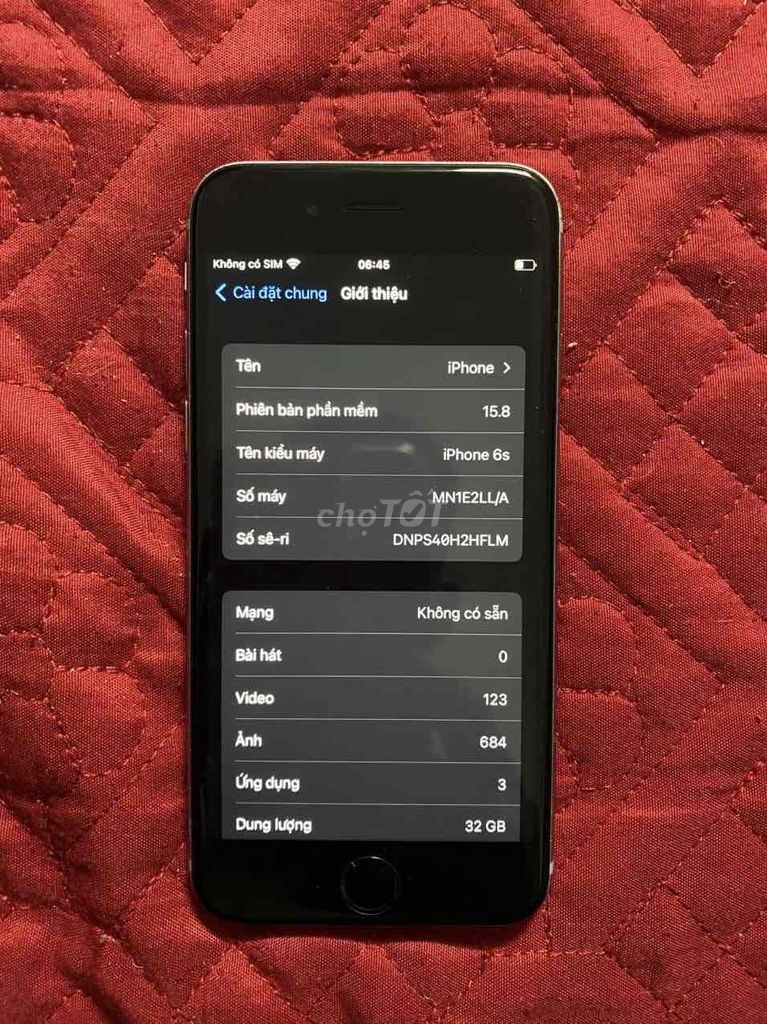 Apple iPhone 6s 32GB Bạc. Mua bán Điện thoại tại Huyện Việt Yên Bắc Giang được đăng bởi  thiết tha hình 1