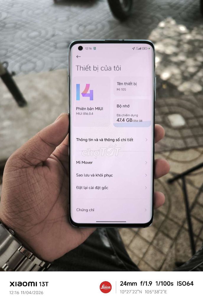 Xiaomi Mi 10S 8/256GB. Mua bán Điện thoại tại Huyện Lấp Vò Đồng Tháp được đăng bởi Cô Giáo Thảo  hình 1