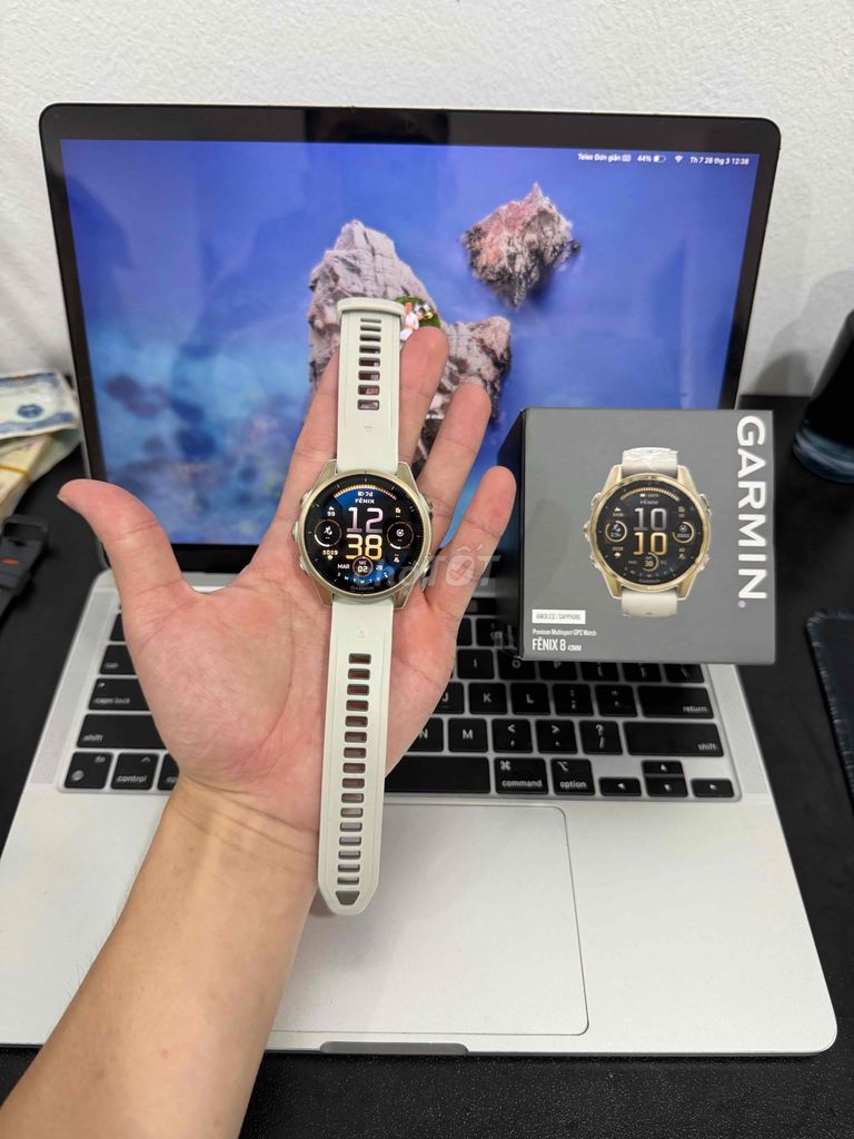 Garmin Fenix8 43mm Sapphire Hàng FPT Bh 05/2027. Mua bán Thiết bị đeo thông minh tại Quận Thanh Xuân Hà Nội được đăng bởi Mạnh Garmin hình 1