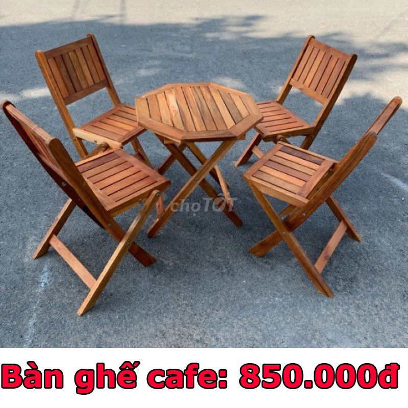 Bộ Bàn Ghế Cafe Gỗ Tự Nhiên Mới 99%. Mua bán Bàn ghế tại Quận 8 Tp Hồ Chí Minh được đăng bởi Thanh lý HD hình 1