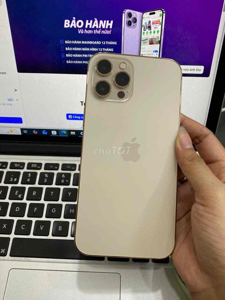 Iphone 12PM 128G Gold Vn  - Pin 100% new. Mua bán Điện thoại tại Quận 3 Tp Hồ Chí Minh được đăng bởi Tuấn Nguyễn hình 1