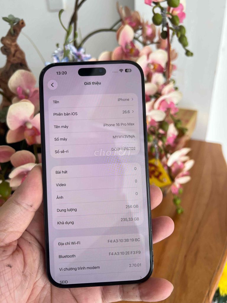Apple iPhone 16 Pro Max 256GB công ty. Mua bán Điện thoại tại Thành phố Buôn Ma Thuột Đắk Lắk được đăng bởi Tèo Điện Thoại  hình 1