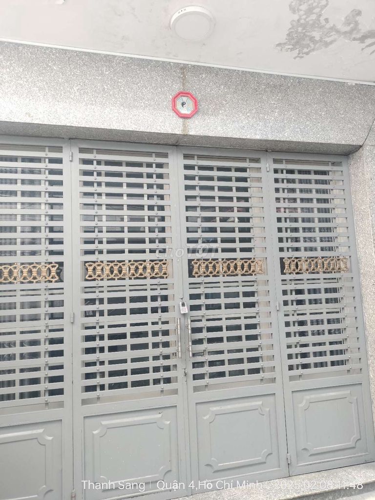 Nhà 1 Trệt 2 Lầu 4,5x8m 3 Phòng hẻm C13 Tôn Đản ( Nhà Trống hẻm rộng