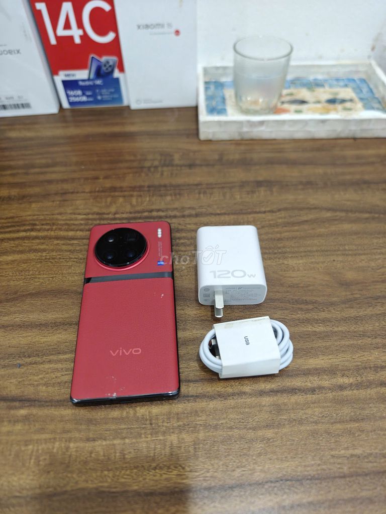 Vivo X90 Pro Plus 5G Đỏ 12/512 Lưng da 120w có COD. Mua bán Điện thoại tại Quận Hoàng Mai Hà Nội được đăng bởi Trần Ngọc Hiếu hình 1