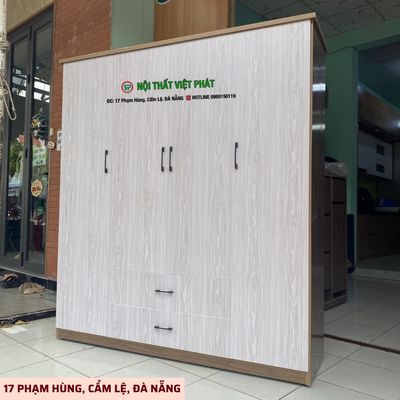 🧥 TỦ 4 CÁNH CÓ SẴN – MUA NHANH, DÙNG LUÔN KHỎI CHỜ. Mua bán Tủ, kệ gia đình tại Quận Cẩm Lệ Đà Nẵng được đăng bởi Xưởng sx Nhựa Đài Loan Việt Phát