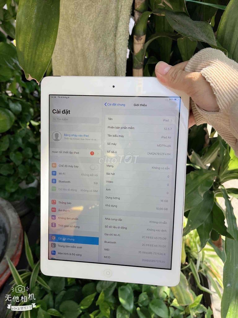 ipad air 1. Mua bán Máy tính bảng tại Quận Phú Nhuận Tp Hồ Chí Minh được đăng bởi Le Hoang Trung hình 2