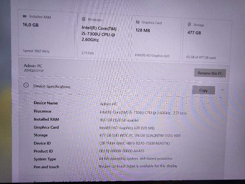 Lenovo X1 Carbon i5-7300U 16GB/512GB Đen. Mua bán Laptop tại Thành phố Rạch Giá Kiên Giang được đăng bởi SANY hình 1