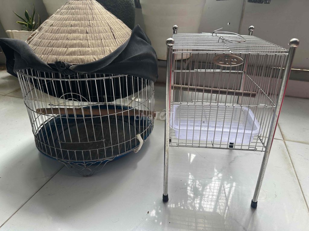 Lồng chim kim loại màu bạc mới. Mua bán Phụ kiện, Thức ăn, Dịch vụ tại Huyện Gia Lâm Hà Nội được đăng bởi Đình Long hình 1