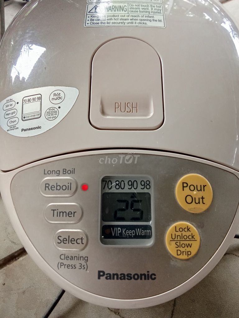 Bình đun Panasonic 3.0L Trắng kem. Mua bán Bếp, lò, đồ điện nhà bếp tại Thành phố Thái Nguyên Thái Nguyên được đăng bởi Trung  hình 1