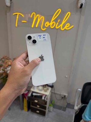14 Plus 256Gb Quốc Tế zin full trắng vỏ đẹp