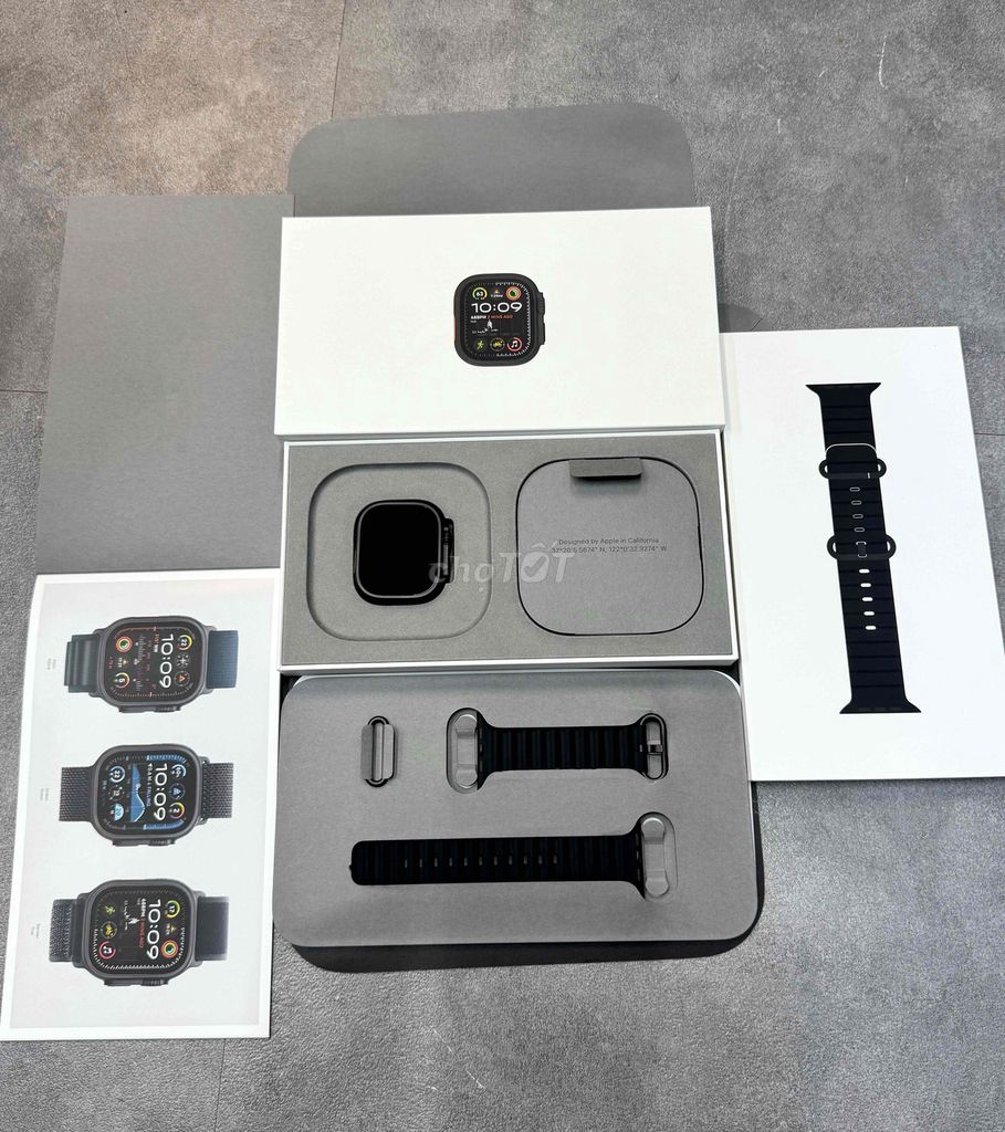 Apple Watch Ultra Gen 2 Titan eSIM Đen dây đeo zin. Mua bán Thiết bị đeo thông minh tại Quận 10 Tp Hồ Chí Minh được đăng bởi Táo Tốt Apple  hình 1