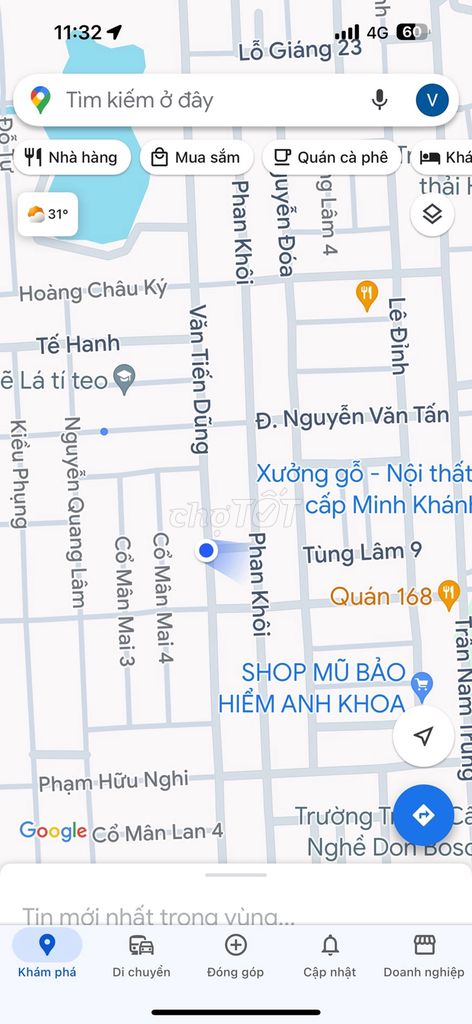 Bán đất đường Văn Tiến Dũng hướng Đông vị trí gần Tế Hanh giá rẻ