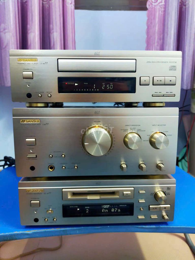 Dàn âm thanh Sansui A-@77 Vàng gold Nhật Bản. Mua bán Tivi, Âm thanh tại Quận 6 Tp Hồ Chí Minh được đăng bởi Trí Huỳnh  hình 1