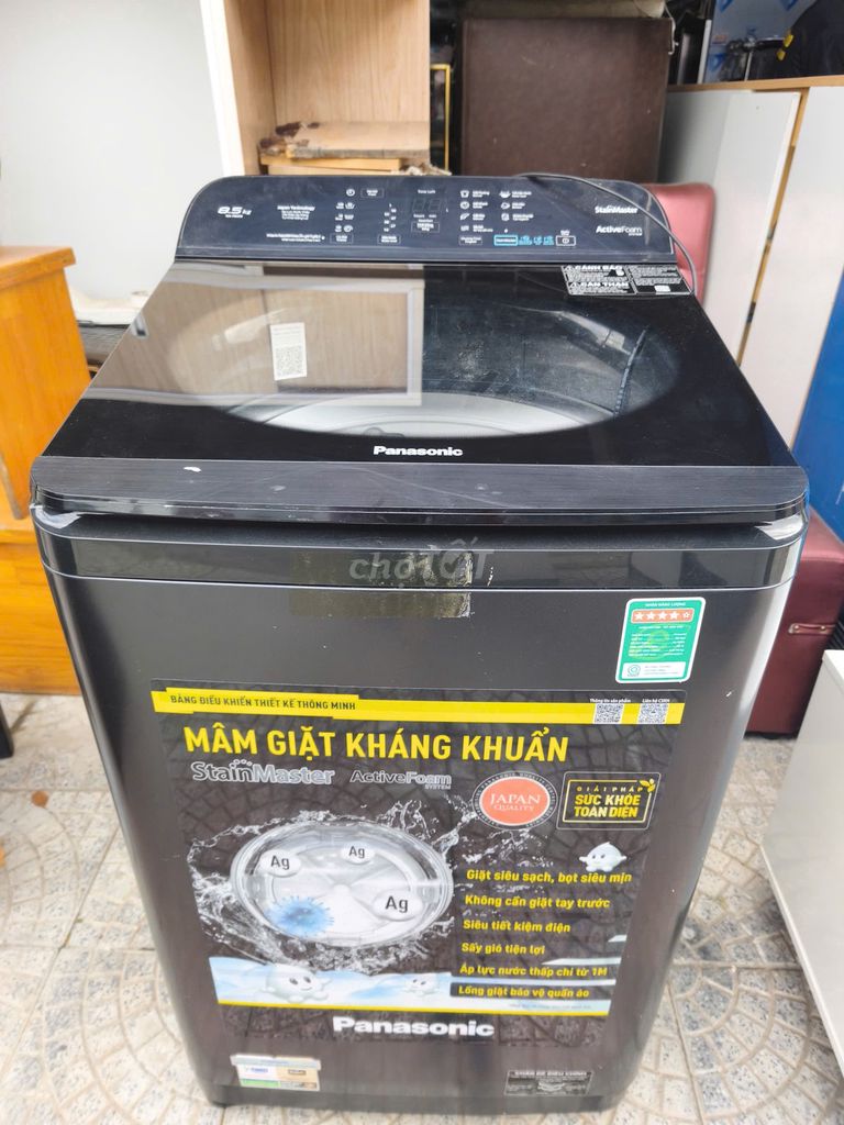 Máy giặt Panasonic NA-F85A9 8.5kg cửa trên Đen. Mua bán Máy giặt tại Quận Ngũ Hành Sơn Đà Nẵng được đăng bởi Đồ Cũ TTpro hình 1