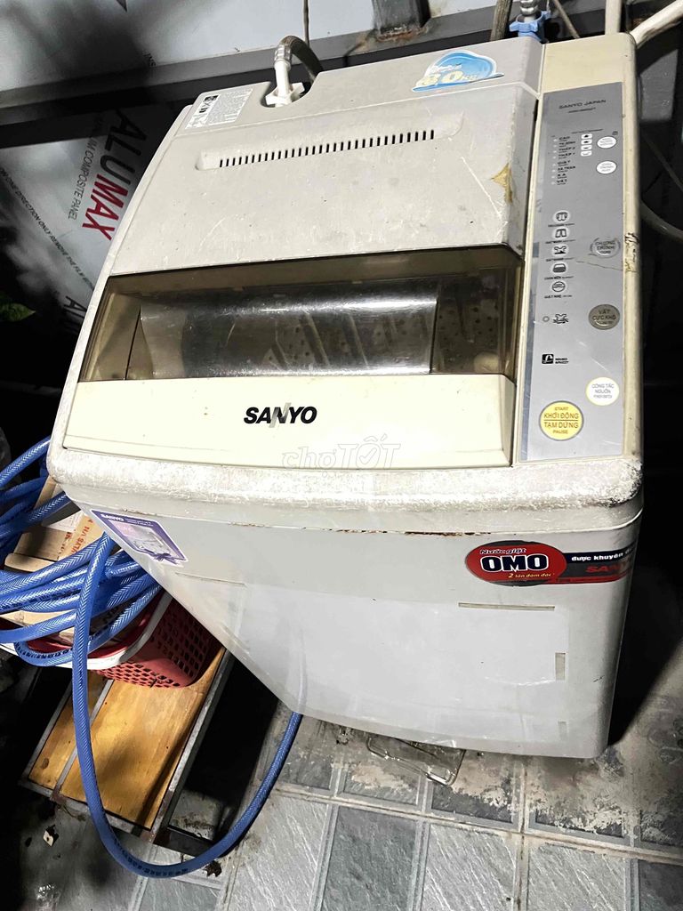 Máy giặt Sanyo ASW-S70V1T 7kg đang dùng. Mua bán Máy giặt tại Huyện Hóc Môn Tp Hồ Chí Minh được đăng bởi An Tường hình 1