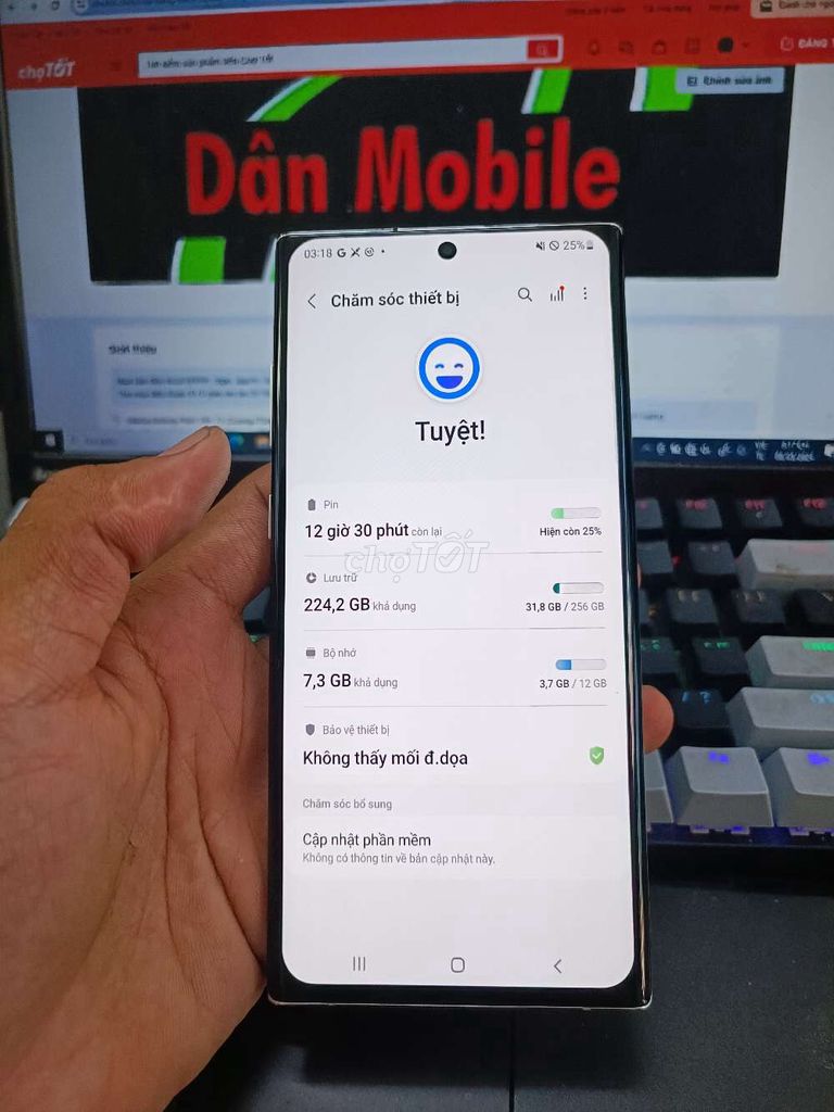 SAMSUNG NOTE 10 PLUS 5G 12GB.256GB MÁY ĐẸP FULL CN. Mua bán Điện thoại tại Quận Bình Thạnh Tp Hồ Chí Minh được đăng bởi Dân Mobile hình 3