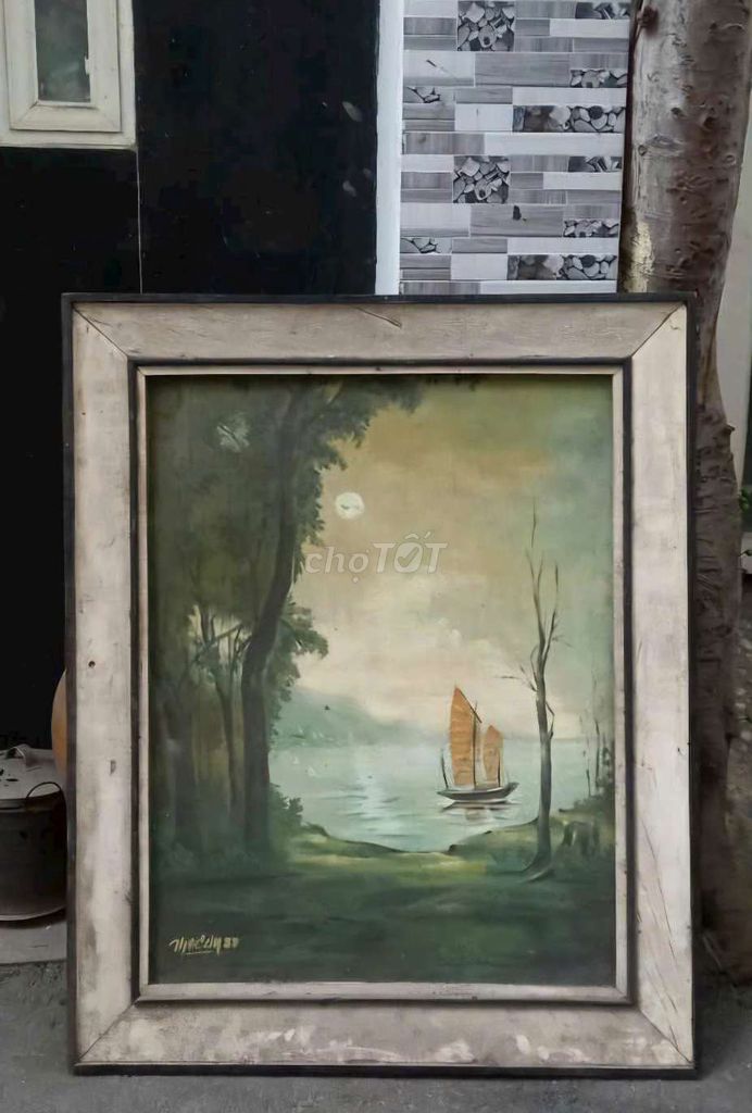 Tranh sơn dầu 70x90cm tình trạng tốt. Mua bán Đồ sưu tầm, đồ cổ tại Quận 10 Tp Hồ Chí Minh được đăng bởi mai hoài ân hình 1