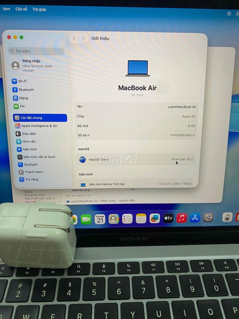 Apple MacBook Air M1 13.3 inch 8GB/256GB. Mua bán Laptop tại Quận Cầu Giấy Hà Nội được đăng bởi Minh Khuê hình 1