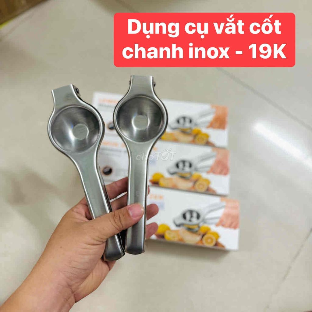 Dụng cụ vắt nước cốt chanh inox mới 100%