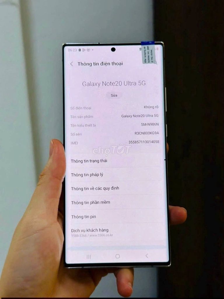 Samsung Note 20 Ultra 5G Đen Đã sử dụng. Mua bán Điện thoại tại Thành phố Thủ Đức Tp Hồ Chí Minh được đăng bởi Hội Đồ Điện Tử hình 1