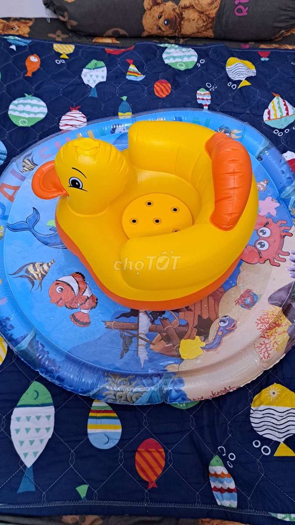 Thanh lý Combo ghế Vịt Vàng + Thảm nước size 100. Mua bán Mẹ và bé tại Quận 11 Tp Hồ Chí Minh được đăng bởi Randy Thành hình 2