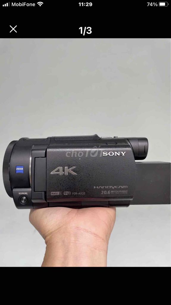 SONY AX 33 QUAY  4K VILOG ,LIVER  SIÊU ĐẸP. Mua bán Máy ảnh, Máy quay tại Quận Bình Thạnh Tp Hồ Chí Minh được đăng bởi Hoa Hồng hình 1