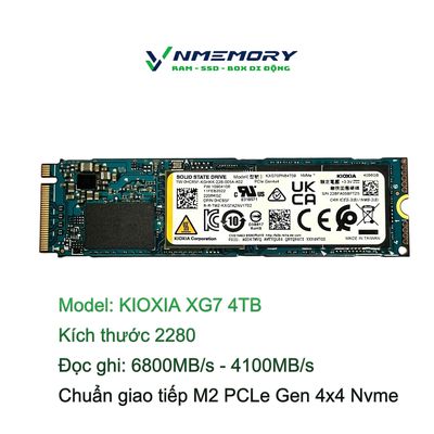 Ổ cứng SSD M2 Nvme Kioxia XG7 4TB gen 4. Mua bán Linh kiện (RAM, Card...) tại Quận Tân Bình Tp Hồ Chí Minh được đăng bởi Memoryshop