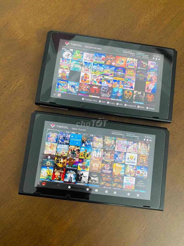 Thân nintendo switch V1 h@c 128g 256g