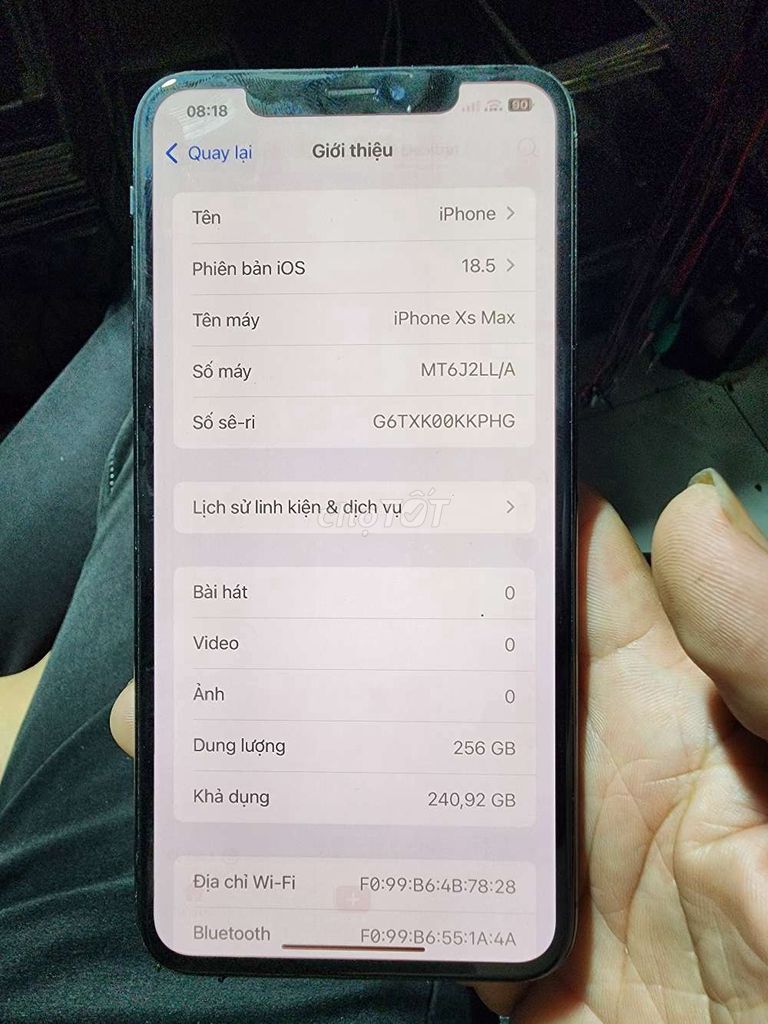 Apple iPhone XS Max 256GB Đen. Mua bán Điện thoại tại Quận Bình Thạnh Tp Hồ Chí Minh được đăng bởi tùng  hình 1