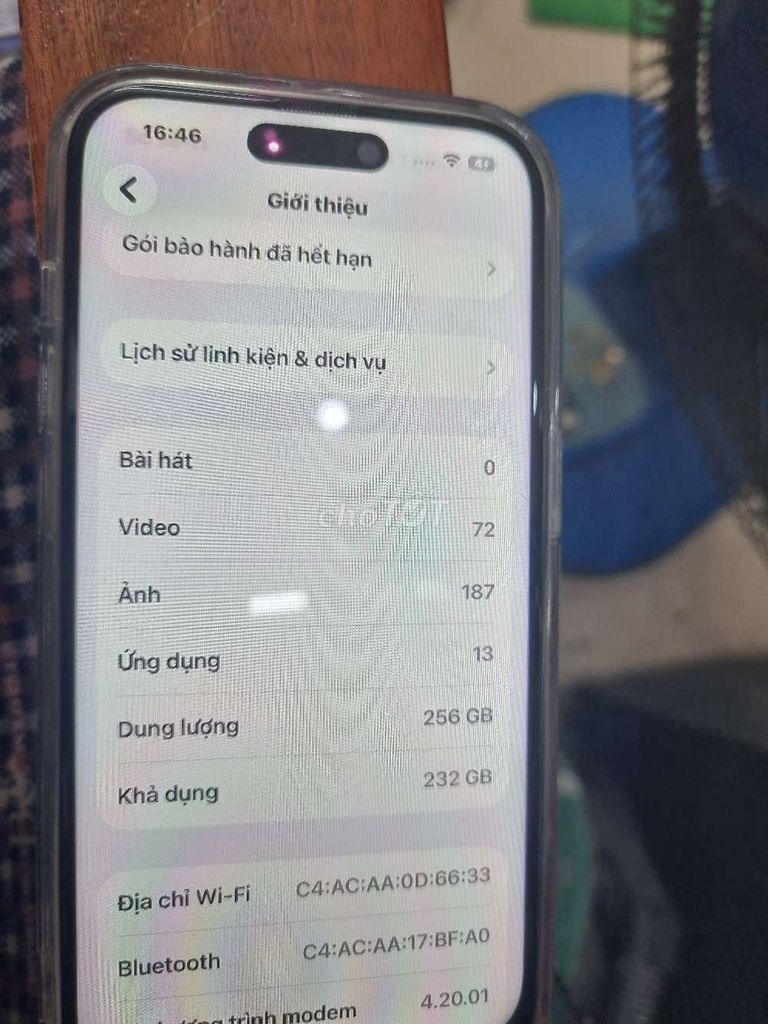 Apple iPhone 14 Pro 256GB Tím. Mua bán Điện thoại tại Quận Long Biên Hà Nội được đăng bởi Duy bình Nguyễn hình 1