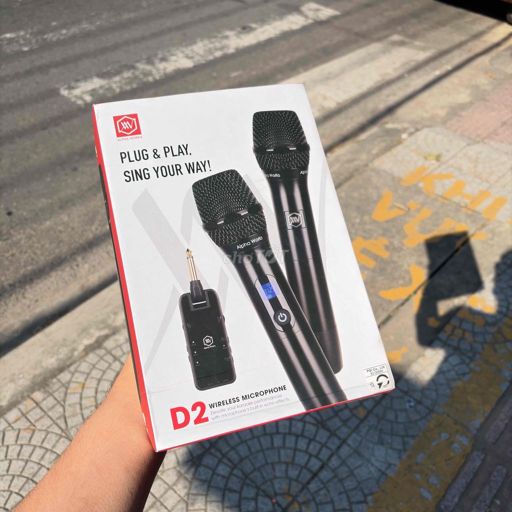Micro karaoke Alpha Works D2 Đen. Mua bán Tivi, Âm thanh tại Quận Thanh Khê Đà Nẵng được đăng bởi APPLE WATCH SALE ĐÀ NẴNG hình 1