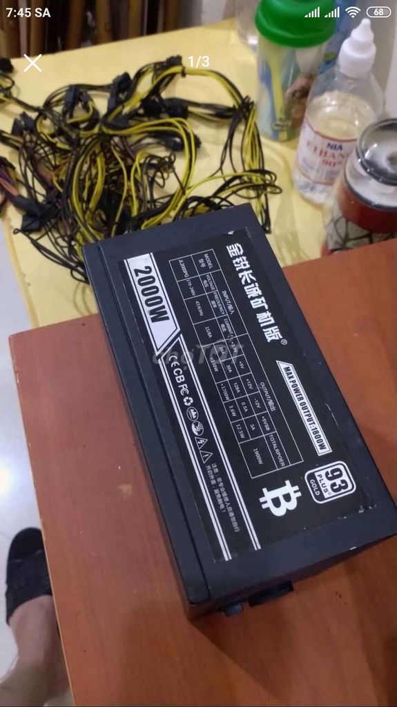 Nguồn máy tính 2000W Đen Lỗi. Mua bán Linh kiện (RAM, Card...) tại Quận Thanh Xuân Hà Nội được đăng bởi duythanh hình 1
