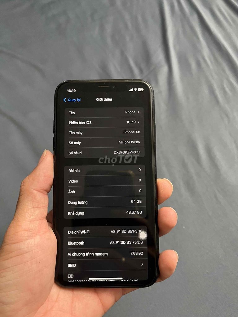 Apple iPhone XR 64GB Đen Đã sử dụng. Mua bán Điện thoại tại Quận Tân Phú Tp Hồ Chí Minh được đăng bởi Toàn hình 1