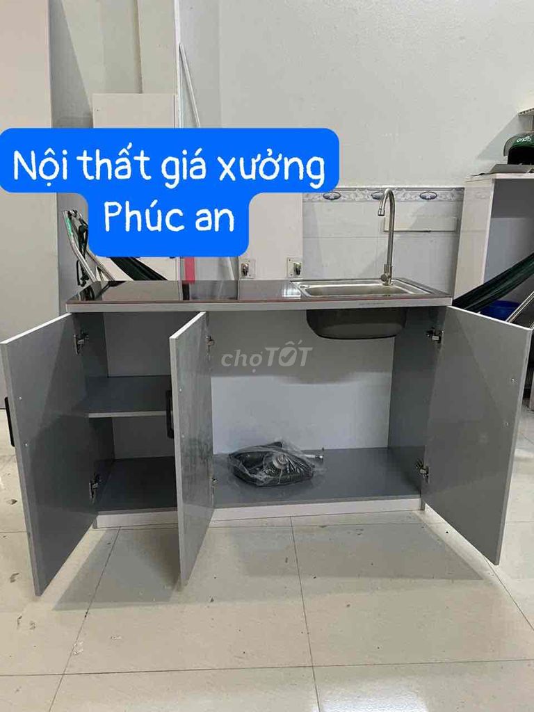 Bếp nhựa sẵn bồn vòi BH 12 tháng #bếp nhựa ĐL 1m2