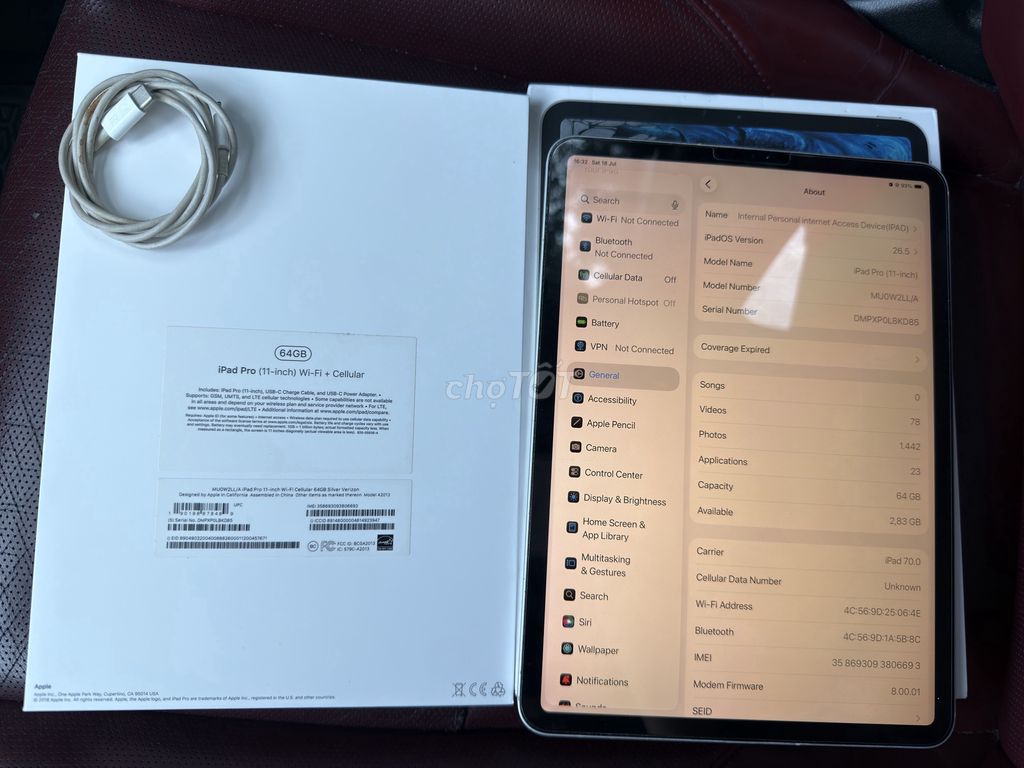 Apple iPad Pro 11 inch 2018 64GB Bạc. Mua bán Máy tính bảng tại Quận Hai Bà Trưng Hà Nội được đăng bởi Ly Hoang hình 1
