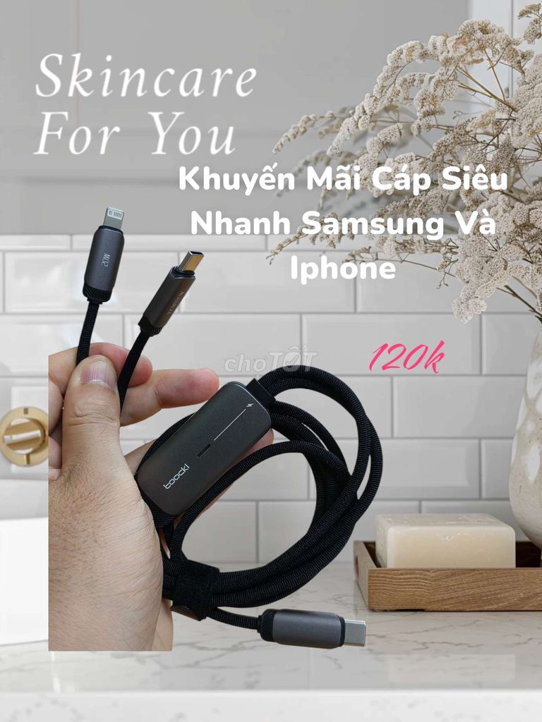 Khuyến Mãi Cáp Sạc Siêu Nhanh Samsung - Iphone