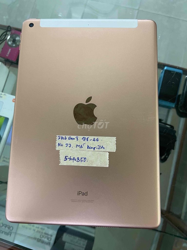 Ipad Gen 8 128Gb + 4G Pin97 Zin cứng