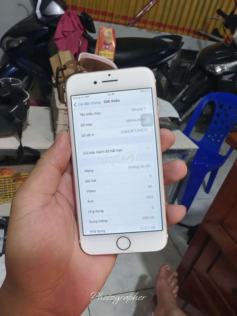 Iphone 7 quốc tế 256g pin 100. Mua bán Điện thoại tại Thành phố Vị Thanh Hậu Giang được đăng bởi máy củ giá tốt  hình 1