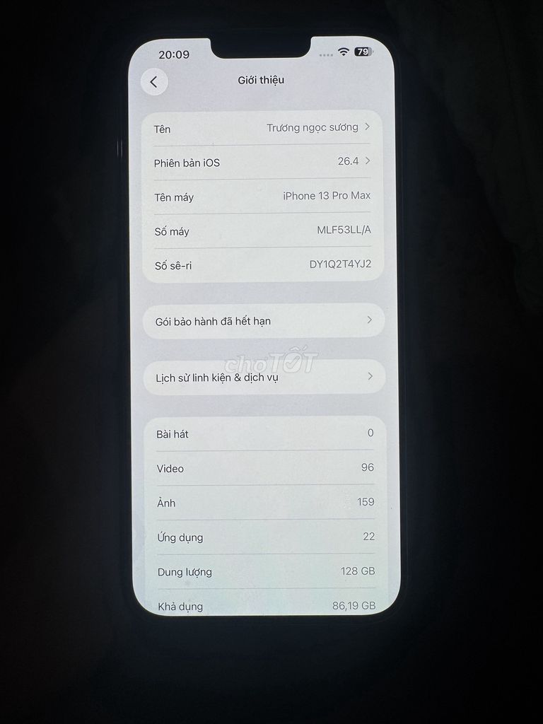 Apple iPhone 13 Pro Max 128GB Xám. Mua bán Điện thoại tại Thành phố Thuận An Bình Dương được đăng bởi Bibi hình 1