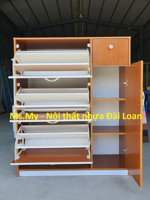 Tủ giày dép thông minh 1m2x1mx31 nhựa Đài Loan